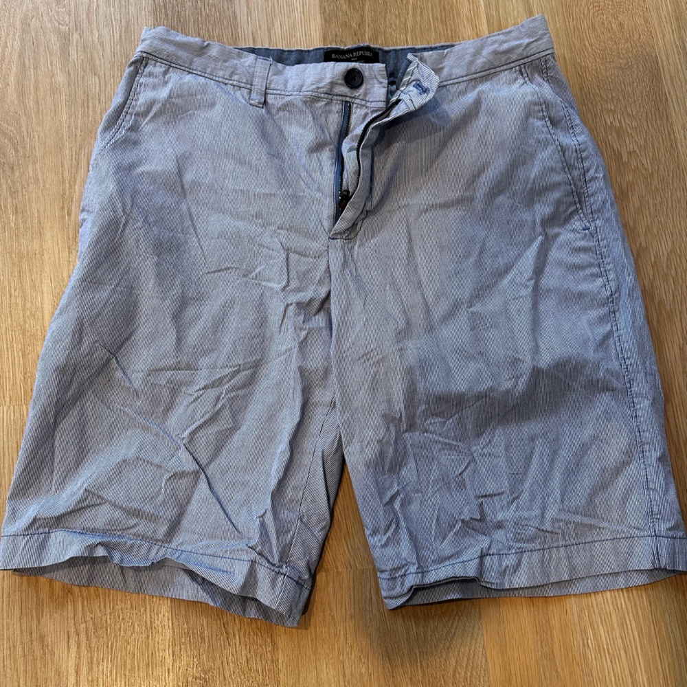 Banana Republic Blue Striped Shorts